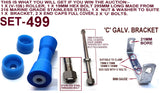KEEL POLYETHYLENE ROLLER- 200MM + BRACKET+2 X FULL COVER END CAPS +19MM HEX BOLT