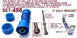 KEEL POLYETHYLENE ROLLER- 200MM + BRACKET+2 X FULL COVER END CAPS +19MM HEX BOLT