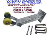 BOAT TRAILER WINCH CARRIER HEADS FOR WINCH POST WITH S/STEEL HEX BOLT