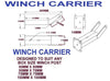 BOAT TRAILER WINCH CARRIER HEADS FOR WINCH POST WITH S/STEEL HEX BOLT