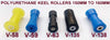 KEEL- POLYURETHANE ROLLERS -150MM TO 155MM WITH 'C' BRACKET FOR BOAT TRAILERS