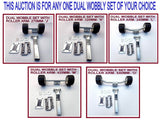 BOAT TRAILER DUAL WOBBLY SUPER HEAVY DUTY SETS FOR BOAT TRAILERS WITH BLACK WOBBLE ROLLER