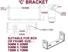 KEEL- POLYURETHANE ROLLERS -150MM TO 155MM WITH 'C' BRACKET FOR BOAT TRAILERS