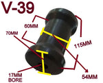Keel Rollers Size-115mm Or 110mm Or 105mm For Boat Trailers With'""C Brackets