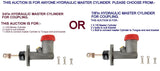 Trailer Hydraulic Master Cylinder  3/4" OR 7/8" for Boat trailer Coupling