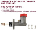 Trailer Hydraulic Master Cylinder  3/4" OR 7/8" for Boat trailer Coupling