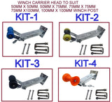 BOAT TRAILER WINCH CARRIER HEADS FOR WINCH POST WITH S/STEEL HEX BOLT