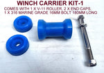 BOAT TRAILER WINCH CARRIER HEADS FOR WINCH POST WITH S/STEEL HEX BOLT