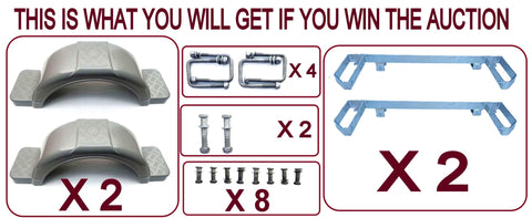 SINGLE AXLE HEAVY DUTY MUDGUARD ASSEMBLY FOR SLIPPER SPRING LEAF READY TO FIT SUITABLE FOR 13"& 14" WHEELS