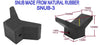 SNUB/V-BLOCK FOR BOAT TRAILERS MADE FROM NATURAL RUBBER