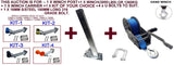 BOAT TRAILER FULL WINCH SET READY TO FIT WITH WINCH POST (70MM X 70MM X 800MM)& CARRIER