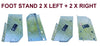 MUDGUARD-GALVANISED STEEL FOR SINGLE AXLE + NON SKID STEP TO SUIT 13"& 14" WHEELS