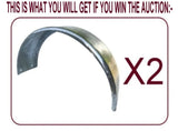 2 X TRAILER WHEEL GUARDS-GALVANISED FOR SINGLE AXLE TRAILER