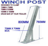 WINCH POST (70MM X 70MM) FOR BOAT TRAILERS.