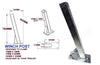 WINCH POST (70MM X 70MM) FOR BOAT TRAILERS.