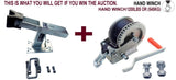 JET SKI Or SMALL TO MEDIUM BOAT WINCH POST + CARRIER + 1200LBS WINCH + SNUB