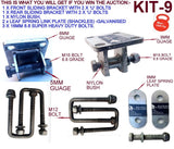 BOAT TRAILER FRONT & REAR LEAF SPRING SINGLE AXLE HANGER-1000 & 1500Kg CAPACITY