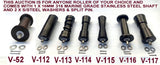 KEEL ROLLERS- 190MM TO 205MM POLYURETHANE ROLLER WITH 16MM SHAFT.