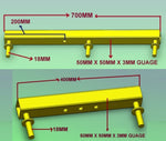 JET SKI WOBBLE ROLLER ASSEMBLY- WITH STAND UP  4 X DOUBLE ‘C’  BRACKET