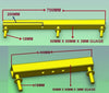 JET SKI WOBBLE ROLLER ASSEMBLY- WITH STAND UP  4 X DOUBLE ‘C’  BRACKET