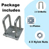 ‘U’ BOLTS SQUAR & FISH PLATE FOR LEAF SPRING BOAT TRAILERS