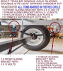 BOAT TRAILER FRONT & REAR LEAF SPRING SINGLE AXLE HANGER WITH 4-HOLE ‘U’ BOLT ON