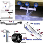 WOBBLE ROLLER SET FOR BOAT TRAILER