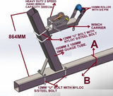 WINCH POST(100MM X 100MM) + WINCH CARRIER + WINCH(3000LBS) OR 1360KG WITH SNUB FOR BOAT TRAILERS FOR MEDIUM TO LARGE BOAT