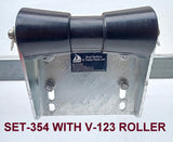 KEEL ROLLER WITH BRACKET & 19MM SHAFT FOR JET SKI & BOAT TRAILERS