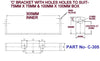 KEEL ROLLER BRACKETS 205MM OR 305MM WITH 8MM GUAGE 'C' BRACKET