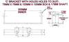 KEEL ROLLER- 300MM POLYURETHANE ROLLER FOR BOAT TRAILERS SUITABLE FOR 16MM SHAFT