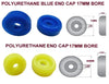 KEEL ROLLER POLYETHYLENE + 3 HOLE BRACKET+ END CAPS +16MM SHAFT FOR BOAT TRAILER