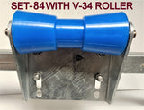 KEEL ROLLER WITH SUPER HEAVY DUTY BRACKET + POLYETHYLENE ROLLER + 'U'BOLTS + 16MM SHAFT FOR BOAT TRAILERS