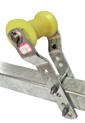 ADJUSTABLE KEEL ROLLER BRACKET ASSEMBLY WITH 125MM THERMAL-PLASTICIZED RUBBER