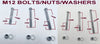M12 & M16 HEX BOLT NULOK NUT / WASHER-GALVANISED & STAINLESS STEEL