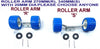 WOBBLE ROLLER SUPER HEAVY DUTY SETS PIGGYBACK MOUNTING FOR BOAT TRAILERS