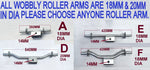 WOBBLE ROLLER DUAL  ASSEMBLY WITH ROLLER ARM FOR BOAT TRAILERS