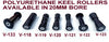 KEEL ROLLER POLYURETHANE WITH 20MM BORE.