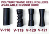 KEEL ROLLER- 200MM + 'C' BRACKET+ 2 X FULL COVER END CAPS +19MM HEX BOLT
