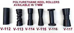 KEEL ROLLERS- 190MM TO 205MM POLYURETHANE ROLLER WITH 17MM BORE.