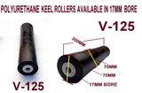 HEAVY DUTY GUIDE ON WITH 306MM SIDE ROLLERS, PAIR BOAT TRAILER GUIDE.