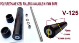 HEAVY DUTY GUIDE ON WITH 306MM SIDE ROLLERS, PAIR BOAT TRAILER GUIDE WITH EXTENDER