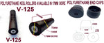 HEAVY DUTY GUIDE ON WITH 306MM SIDE ROLLERS, PAIR BOAT TRAILER GUIDE.