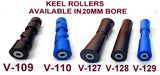 KEEL ROLLER 300MM LONG WITH SUPER HEAVY DUTY SWIVEL BRACKET & 19MM SHAFT FOR BOAT TRAILERS