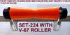 KEEL ROLLERS-300MM  POLYURETHANE KEEL ROLLER WITH BRACKET +19MM SHAFT +END CAPS.