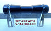 KEEL ROLLER POLYURATHANE + 3 HOLE BRACKET+ END CAPS +16MM SHAFT FOR BOAT TRAILER