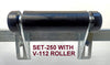 KEEL ROLLER POLYURATHANE + 3 HOLE BRACKET+ END CAPS +16MM SHAFT FOR BOAT TRAILER