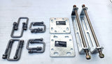 HEAVY DUTY GUIDE ON WITH 306MM SIDE ROLLERS, PAIR BOAT TRAILER GUIDE.