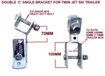 DOUBLE JET SKI ROLLER ASSEMBLY-1820MM LONG WITH SPECIAL MOUNTING BRACKETS