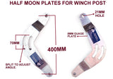 WINCH POST + 2 X LARGE HALF MOON PLATE + 3000LBS WINCH FOR BOAT TRAILERS.